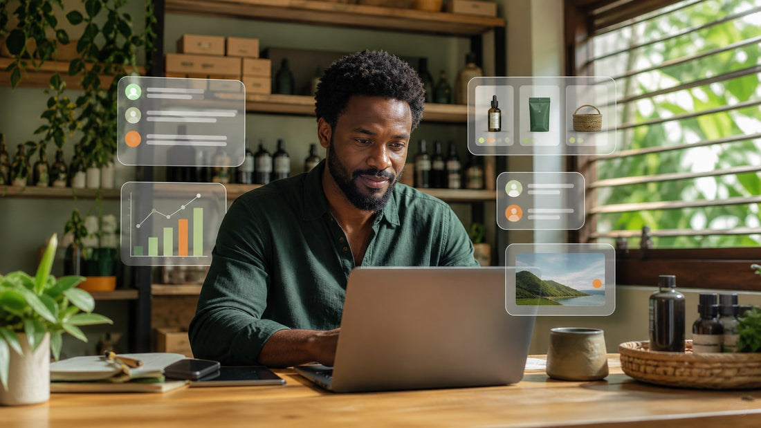 Entrepreneur antillais utilisant l’intelligence artificielle dans son activité