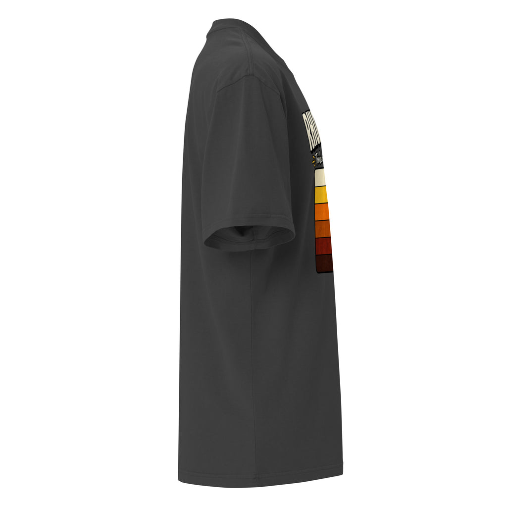 T-shirt oversize Rhumantique noir délavé – vue côté droit