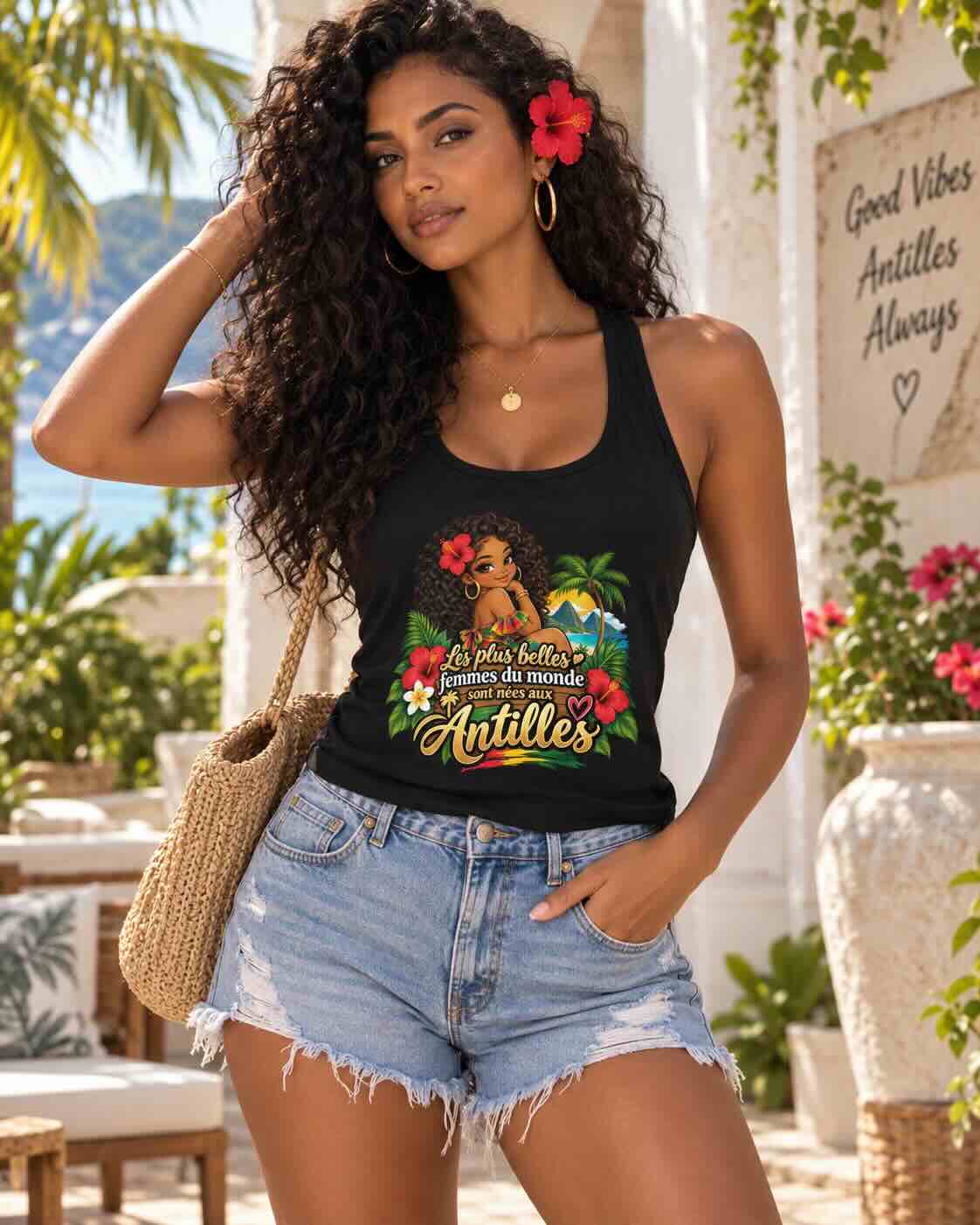 Débardeur femme Antilles – Les plus belles femmes sont nées aux Antilles