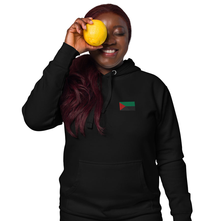 Hoodie RVN Martinique noir unisexe – vue de face