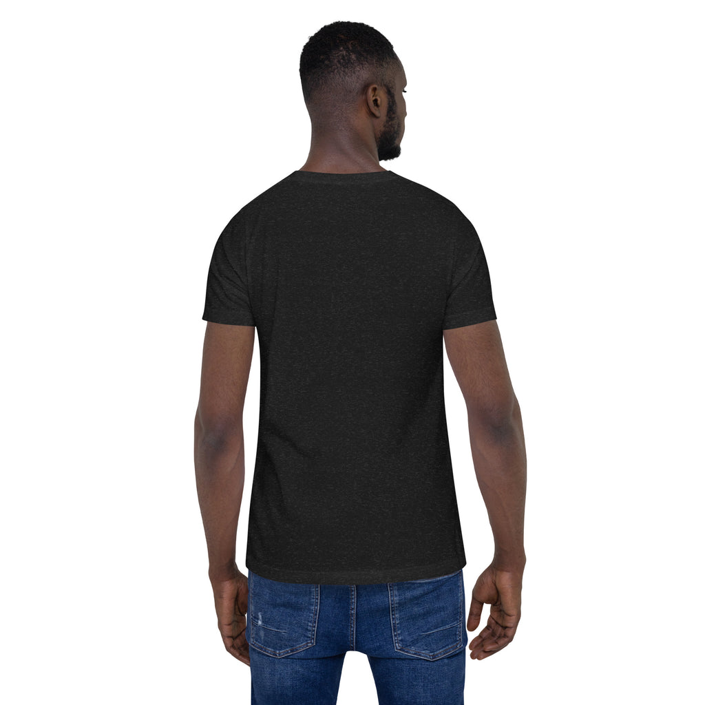 T-shirt Rhumomètre noir chiné unisexe – vue de dos