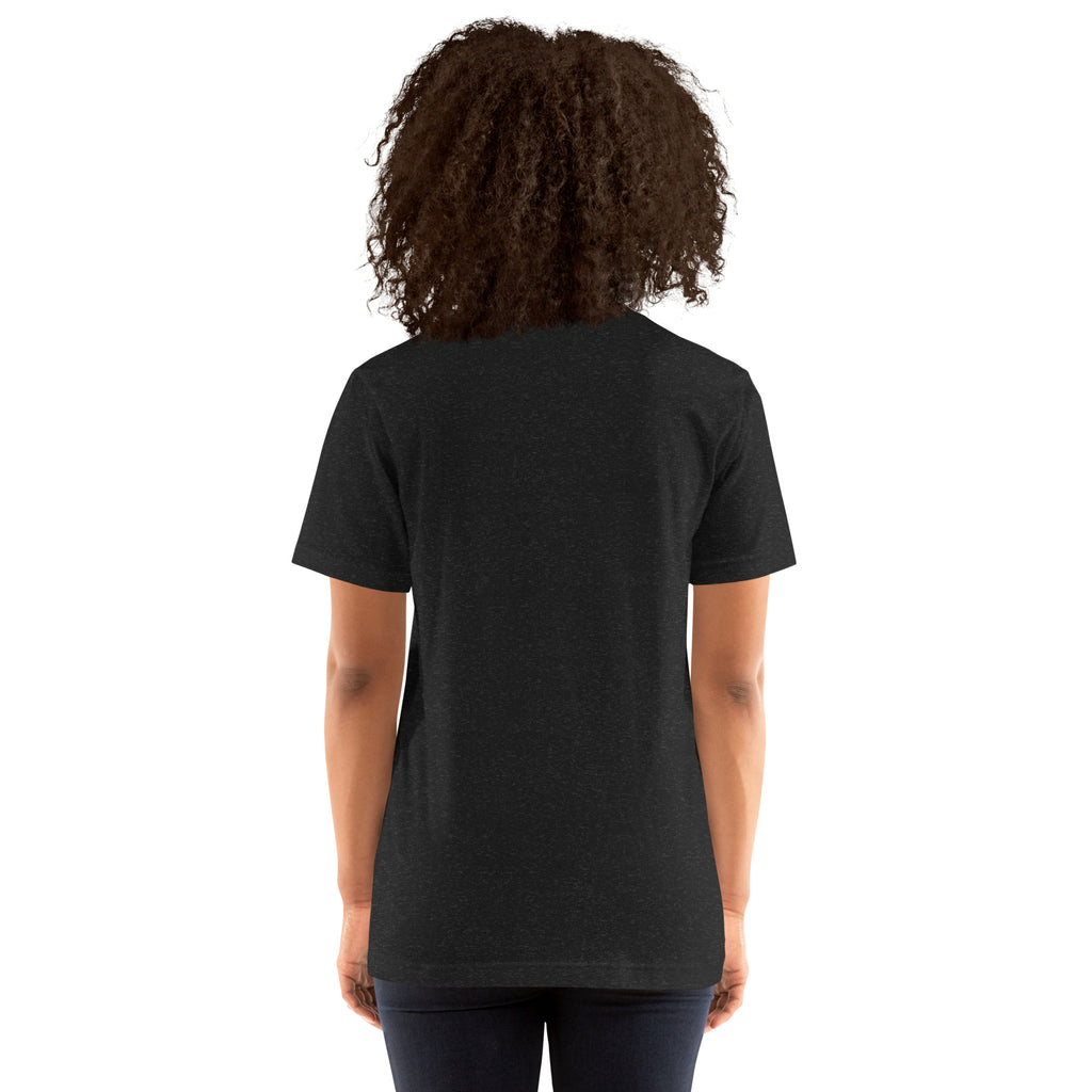 T-shirt CRS Citron Rhum Sucre noir chiné – vue de dos