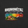 T-shirt Rhumomètre noir chiné unisexe – vue de face