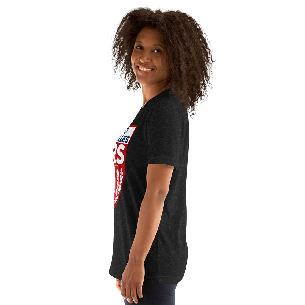 T-shirt CRS Citron Rhum Sucre noir chiné – vue côté gauche