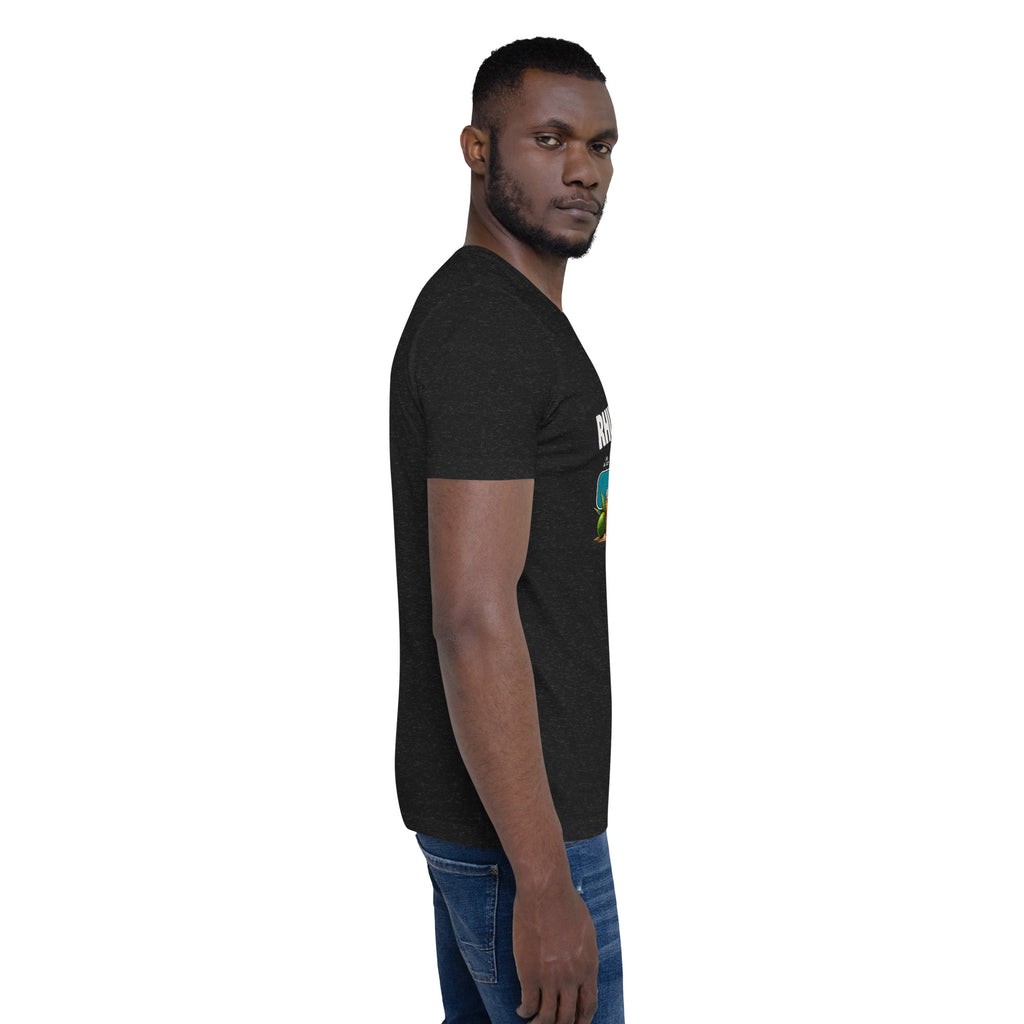 T-shirt Rhumomètre noir chiné unisexe – vue côté droit
