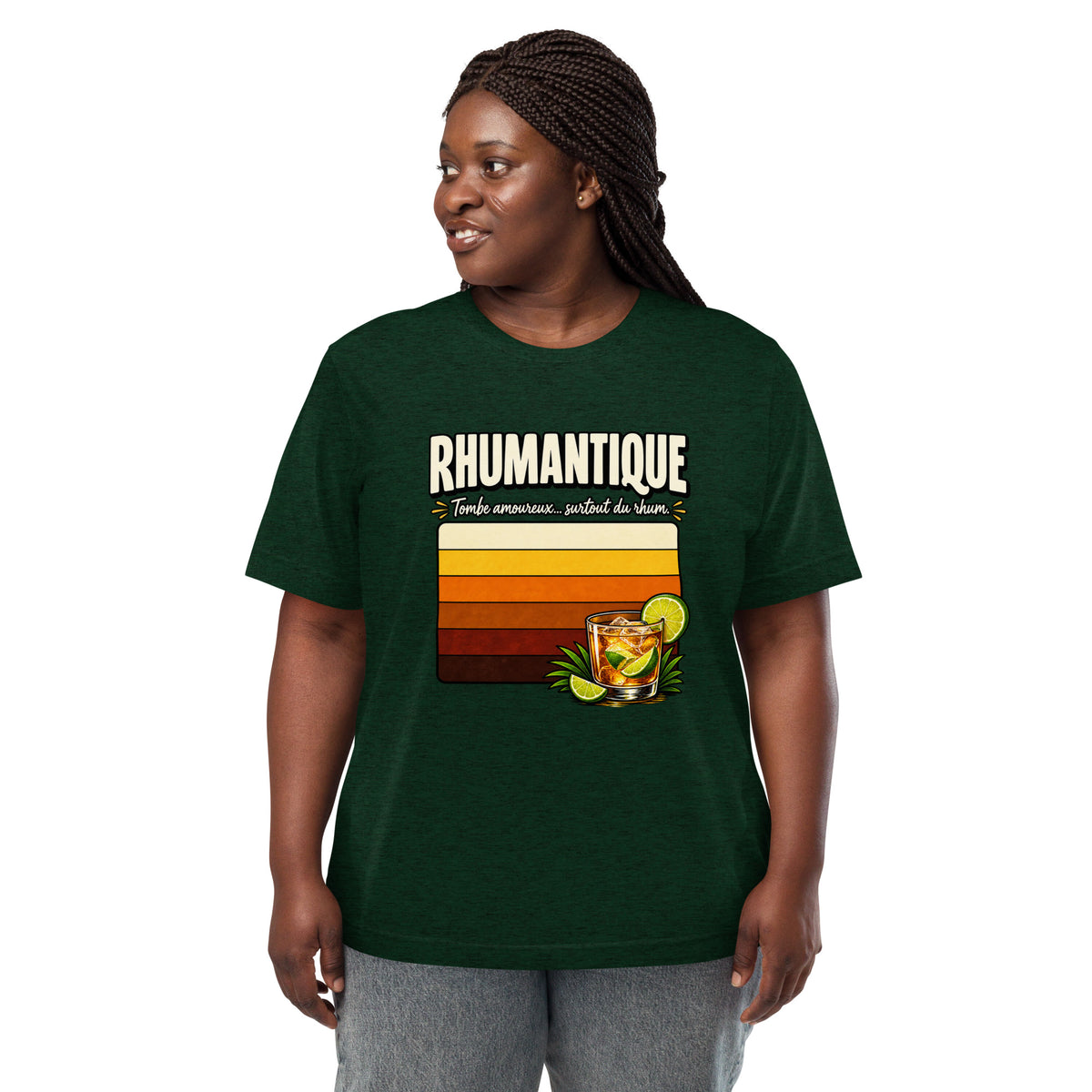 T-shirt Rhumantique Vert Canopée – vue de face