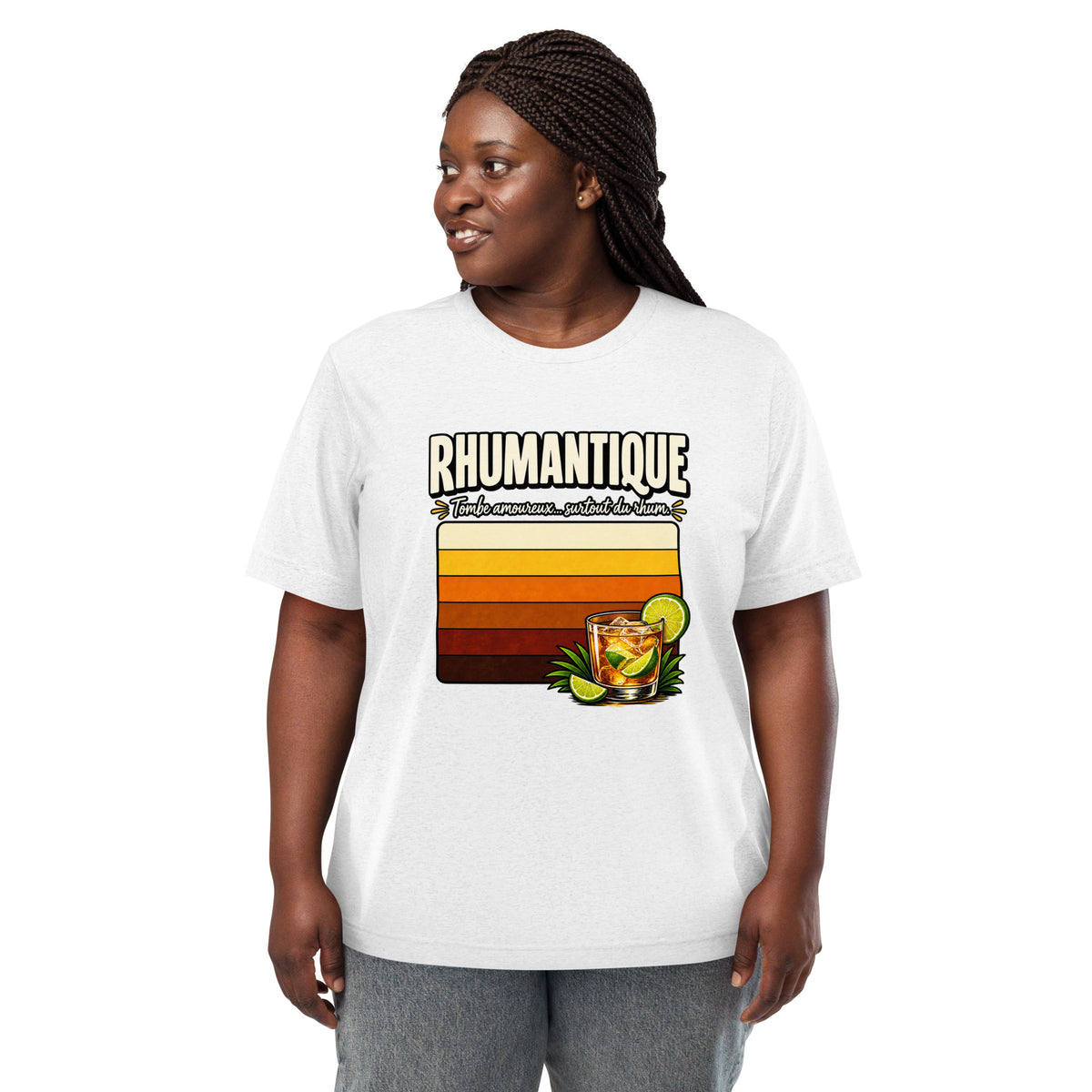 T-shirt Rhumantique Blanc Éclat – vue de face